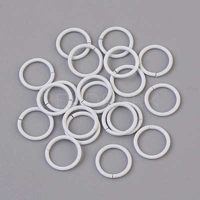 Spray Painted Iron Open Jump Rings IFIN-F149-B16-1