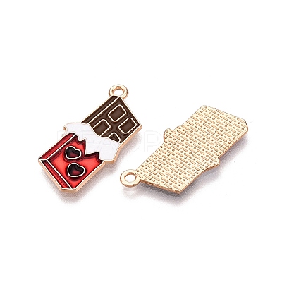 Valentine's Day Theme Alloy Enamel Pendants X-ENAM-T020-50B-01-1