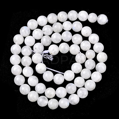Natural Rainbow Moonstone Beads Strands G-C068-6mm-1-1