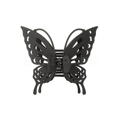 Hollow Butterfly Shape Plastic Large Claw Hair Clips PW-WG59392-01-1