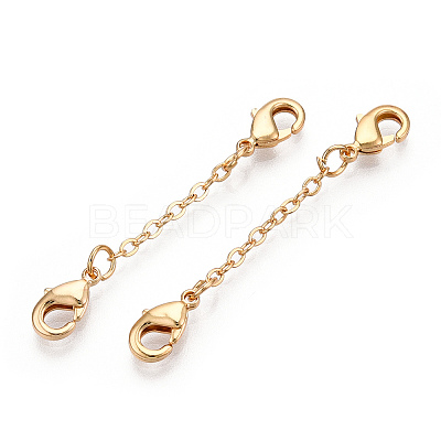 Brass Cable Chain Chain Extender KK-ZX024-37G-A-1