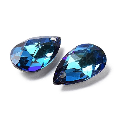 Faceted K9 Glass Rhinestone Charms RGLA-F053-B-001BB-1