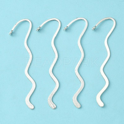 Zinc Alloy Wavy Bookmarks PALLOY-17-AS-FF-1-1