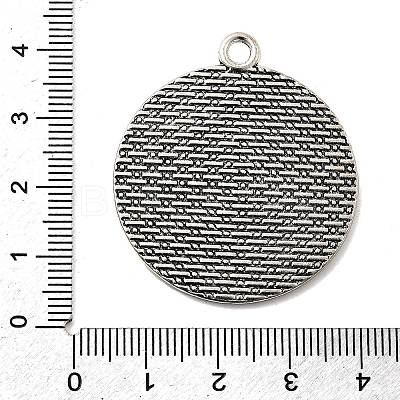 Tibetan Style Zinc Alloy Pendant Cabochon Settings TIBEP-M004-08AS-RS-1