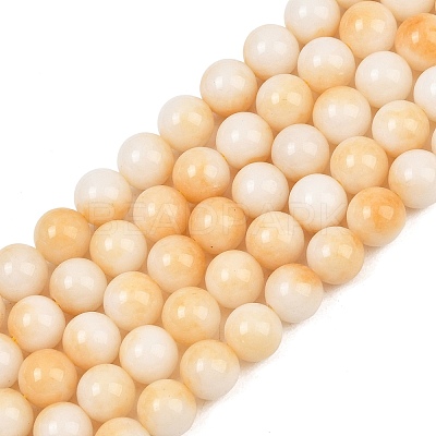 Dyed Natural White Jade Beads Strands GG-CBAD029-A01-8mm-1
