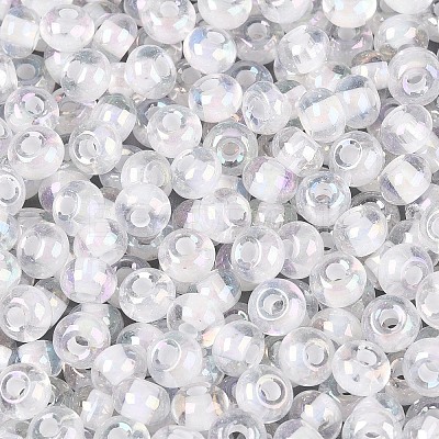 FGB Inside Colours Transparent Glass Seed Beads SEED-T009-01L-1