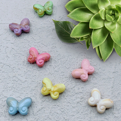 300Pcs Acrylic Beads SACR-PA0001-15-1