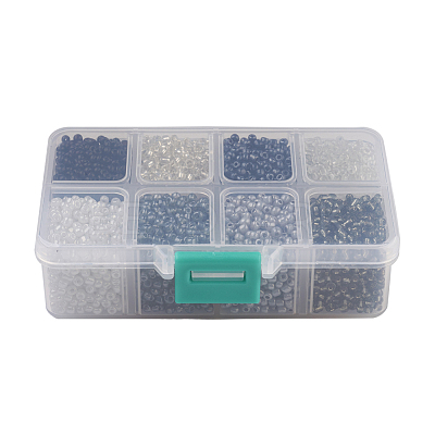 1 Box 8/0 Glass Seed Beads Round  Loose Spacer Beads SEED-X0050-3mm-09-1