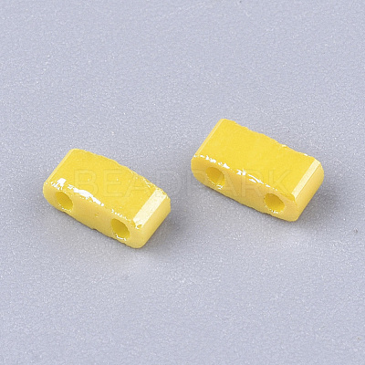 2-Hole Opaque Glass Seed Beads SEED-S023-06L-1