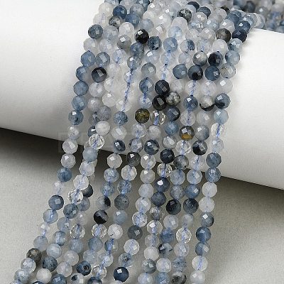 Natura Blue Rutilated Quartz Beads Strands GG-CBA3921-A05-4mm-1