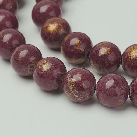 Natural Mashan Jade Beads Strands X-G-P232-01-E-8mm-1