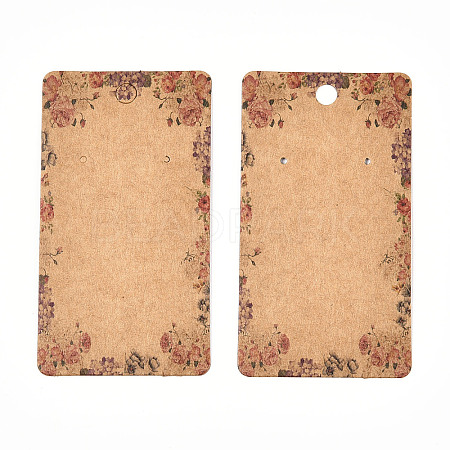 Cardboard Earring Display Cards CDIS-F003-11B-1