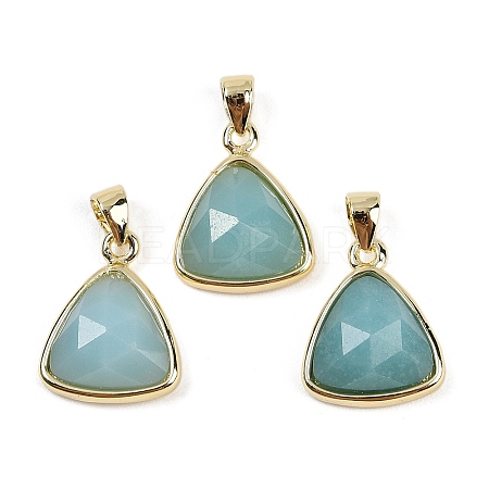 Natural Amazonite Pendants G-O176L-11G-1