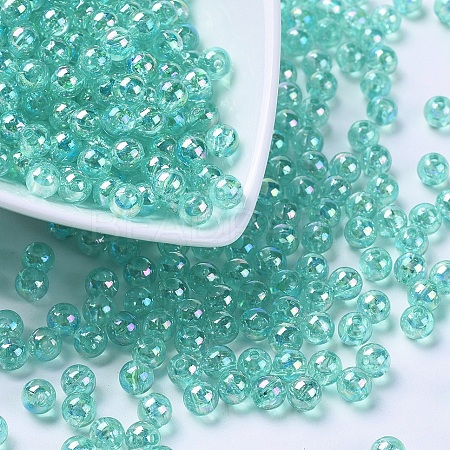 Eco-Friendly Transparent Acrylic Beads X-PL733-9-1