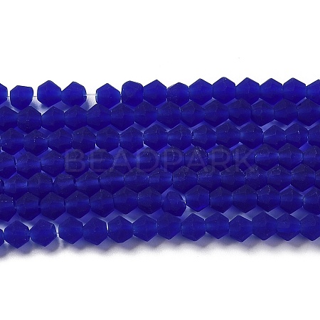Imitate Austrian Crystal Frosted Glass Beads Strands EGLA-A039-T6mm-MD06-1