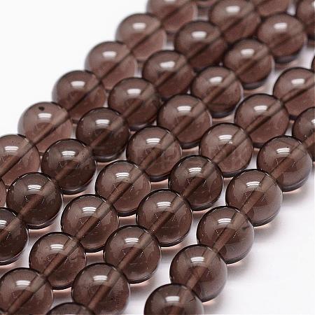 Natural Obsidian Beads Strands G-D838-6mm-01-1
