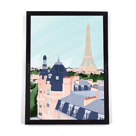 DIY 5D Paris City Canvas Diamond Painting Kits DIY-C018-05-1