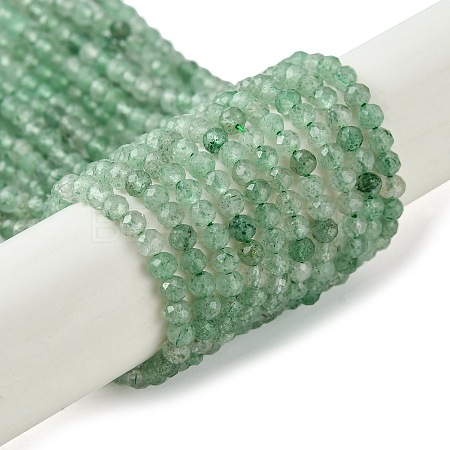 Natural Green Strawberry Quartz Beads Strands X-G-Z034-A02-02-1