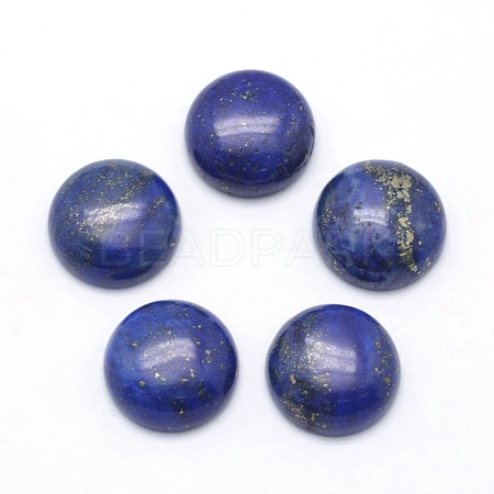 Natural Lapis Lazuli Cabochons G-P393-R11-12mm-1