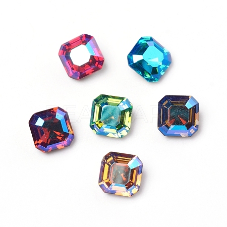 Glass Rhinestone Cabochons RGLA-I002-C01-SI-1