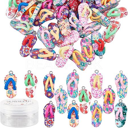 Handmade Polymer Clay Pendants PORC-SC0001-01-1
