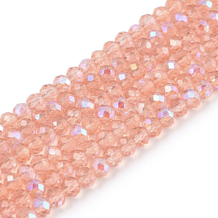 Electroplate Glass Beads Strands EGLA-A044-T2mm-L21-1