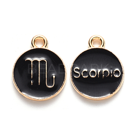 Alloy Enamel Pendants LS-ENAM-S124-01A-08L-1