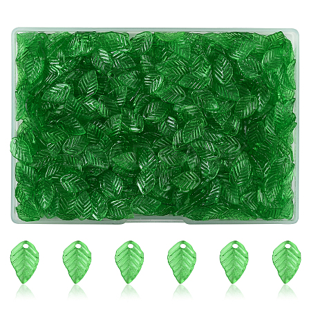 600Pcs Transparent Acrylic Charms TACR-FS0001-62-1