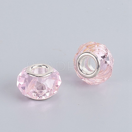 Faceted Glass European Beads LS-GPDL-E004-01B-1