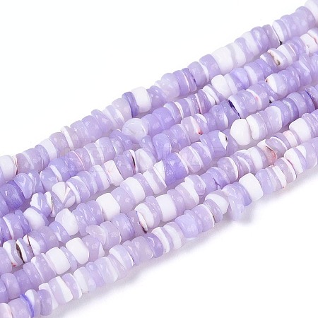 Natural Trochid Shell/Trochus Shell Beads Strands SSHEL-N040-21D-1