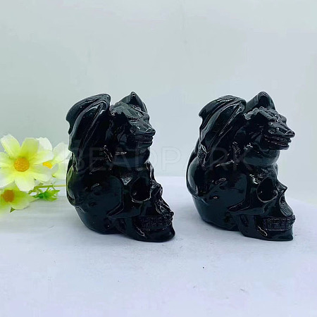 Natural Obsidian Sculpture Ornaments PW-WGB305D-02-1