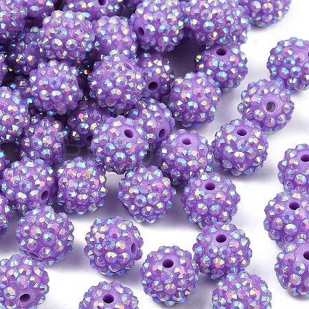 AB-Color Resin Rhinestone Beads RESI-S315-12x14-10-1