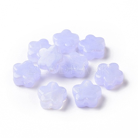 Opaque Acrylic Beads X-OACR-E014-13H-1