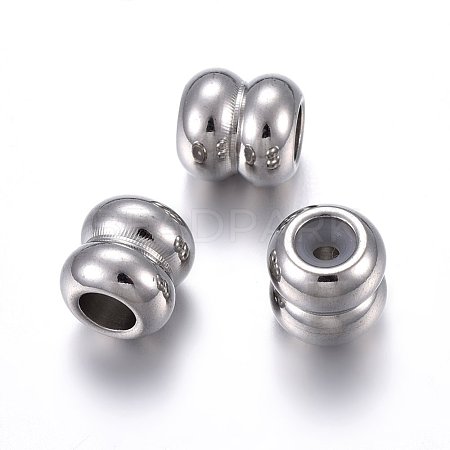 201 Stainless Steel Beads X-STAS-O110-18P-A-1