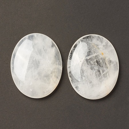 Natural Quartz Crystal Worry Stone for Anxiety Therapy X-G-B036-01D-1