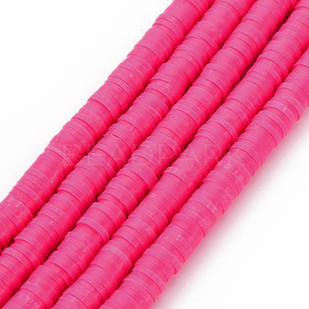 Handmade Polymer Clay Bead Strands CLAY-T002-6mm-49-1