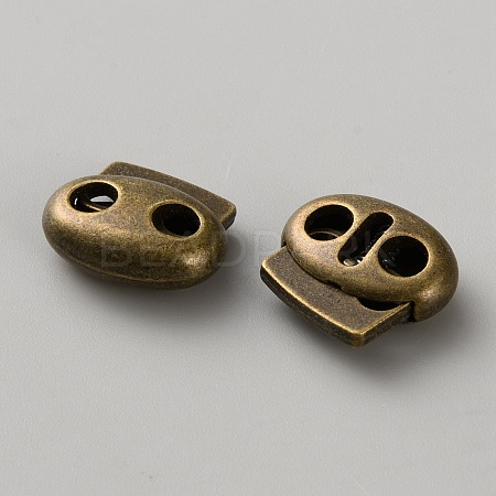 Zinc Alloy Smooth Buckles AJEW-WH0435-14AB-1