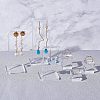 Transparent Acrylic Earring Display Stands EDIS-WH0007-01-7