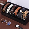 Bamboo Belt Organizer Holder with 6 Compartments AJEW-WH0166-77B-5