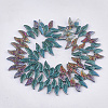 Electroplate Glass Beads Strands EGLA-T017-06I-2