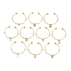 10Pcs Ion Plating(IP) 304 Stainless Steel Cuff Bangles BJEW-M284-20G-01-1