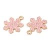 Christmas Light Gold Tone Alloy Enamel Pendants X-FIND-C031-01KCG-02-2