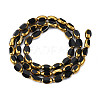 Electroplate Glass Beads Strands EGLA-N008-015A-2