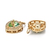 Brass Micro Pave Cubic Zirconia Pendants KK-G404-A-01C-G-2