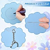 50Pcs Transparent Acrylic Disc Big Pendants TACR-YW0003-12-2