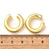 Rack Plating Brass Ring Cuff Earrings for Women EJEW-H135-01G-02-3