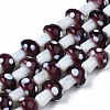 Mushroom Handmade Lampwork Beads Strands LAMP-R116-23-1
