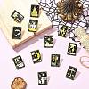 12Pcs Tarot Card Enamel Pins JEWB-CJZ0001-01G-6