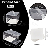 Foldable Transparent Plastic Single Cake Gift Packing Box CON-WH0088-28C-2