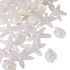26Pcs 2 Styles UV Plating Ocaen Theme Transparent Resin Cabochons CRES-TA0001-54-3